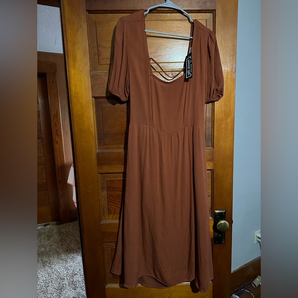 Orange Rust Dress